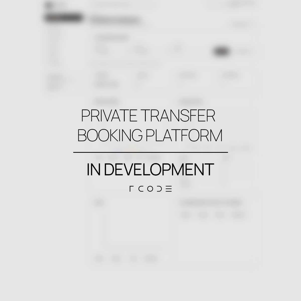 Private transfer reservation and operational management dashboard